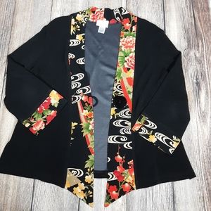 Soft Surroundings black kimono jacket #24380